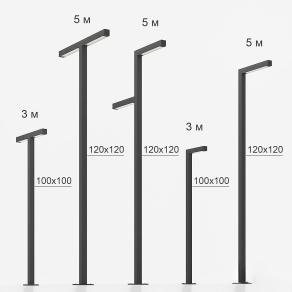 现代户外路灯组合-01